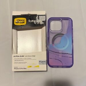 2/$35 OtterBox Apple iPhone 15 Pro Max Symmetry Series Case MagSafe Galactic